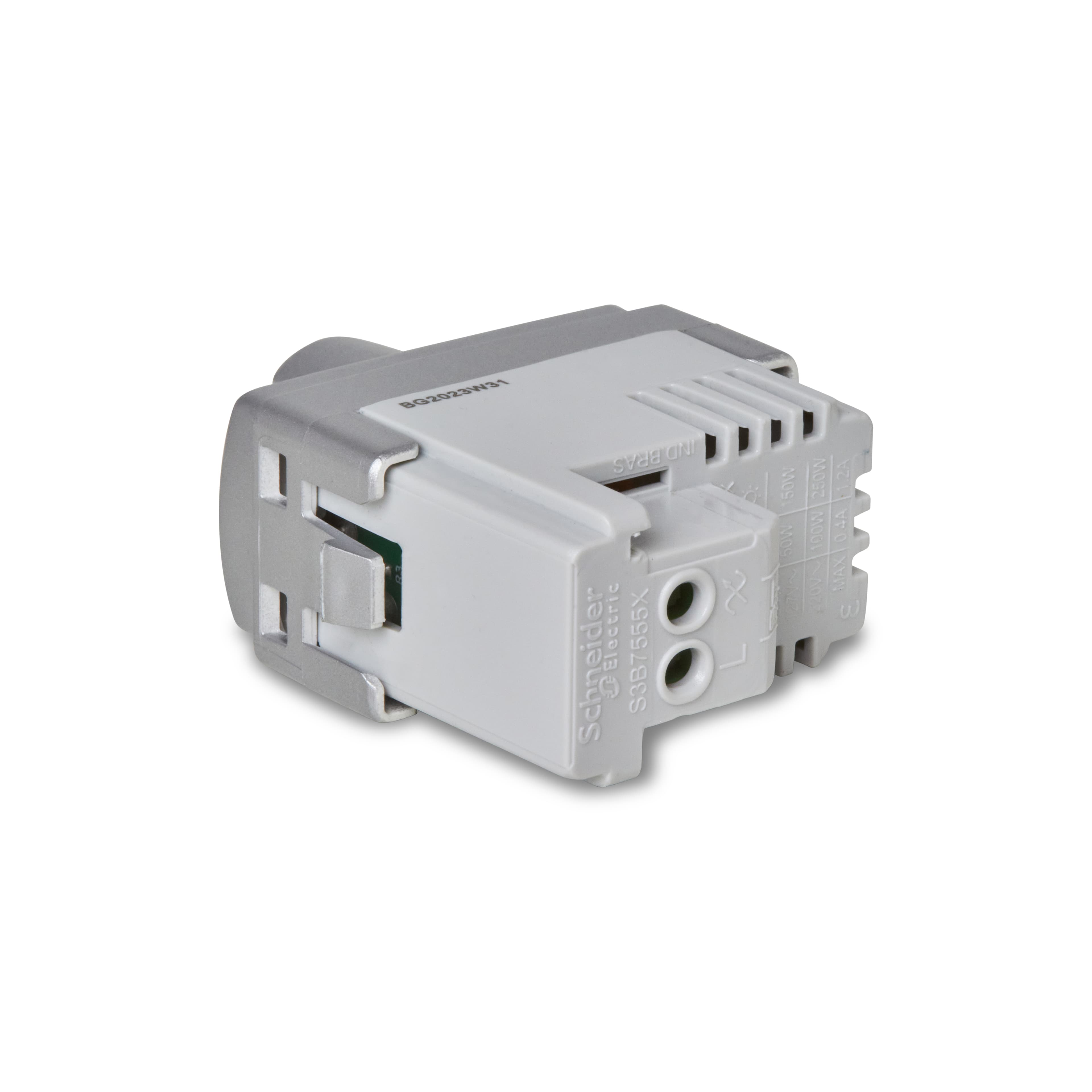 Modulo Dimmer Rotativo 127/220V Para Lampadas Led 1M Aluminio, Schneider Electric, S3B75552