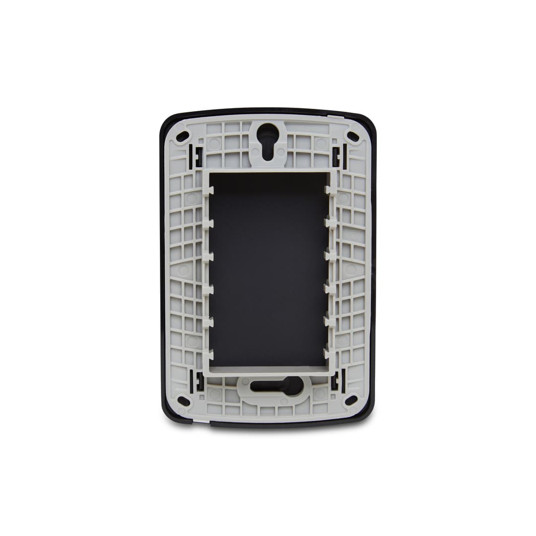 Placa+Suporte 4X2 Cega Preta, Schneider Electric, S3B77104