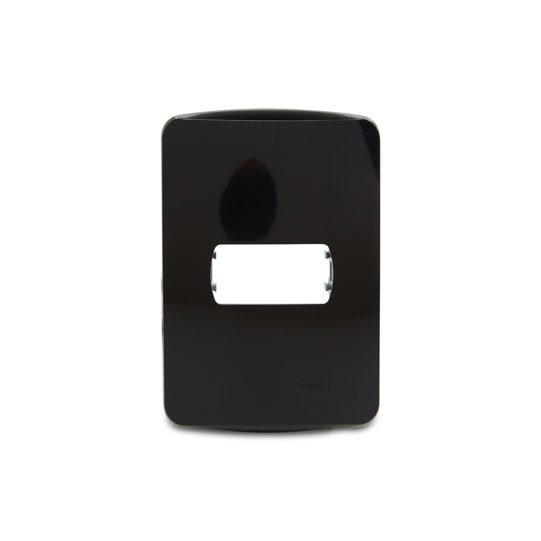 Placa+Suporte 4X2 De 1 Posto Preta, Schneider Electric, S3B77114