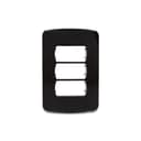 Placa+Suporte 4X2 De 3 Postos Preta, Schneider Electric, S3B77134 0