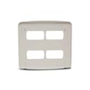 Placa 4X4 De 4 Postos Separados Branca, Schneider Electric, S3B77440 0