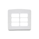 Placa 4X4 De 6 Postos Branca, Schneider Electric, S3B77460 0