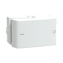 Modulo Interruptor Bipolar Simples 10Ax 250V 1M Branco Fosco, Schneider Electric, S400407 3