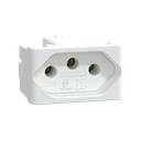 Modulo Tomada Brasileira 2P+T 20A 250V 1M Branco Fosco, Schneider Electric, S401117 3