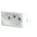 Modulo Tomada Brasileira 2P+T 20A 250V 1M Branco Fosco, Schneider Electric, S401117 2