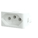 Modulo Tomada Brasileira 2P+T 20A 250V 1M Branco Fosco, Schneider Electric, S401117 5