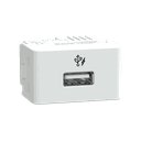 Modulo Tomada Carregador Usb 1A 127/220V Tipo A 1M Branco Fosco, Schneider Electric, S401507 3