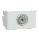 Modulo Tomada Para Antena De Tv (Para Cabo Coaxial 9Mm Tipo F) 1M Branco Fosco, Schneider Electric, S402107 3
