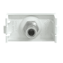 Modulo Tomada Para Antena De Tv (Para Cabo Coaxial 9Mm Tipo F) 1M Branco Fosco, Schneider Electric, S402107 4