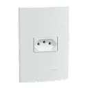 Conjunto Tomada Br 2P+T 10A 250V Branco Fosco, Schneider Electric, S411107 3
