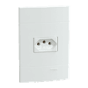 Conjunto Tomada Br 2P+T 20A 250V Branco Fosco, Schneider Electric, S411117 3