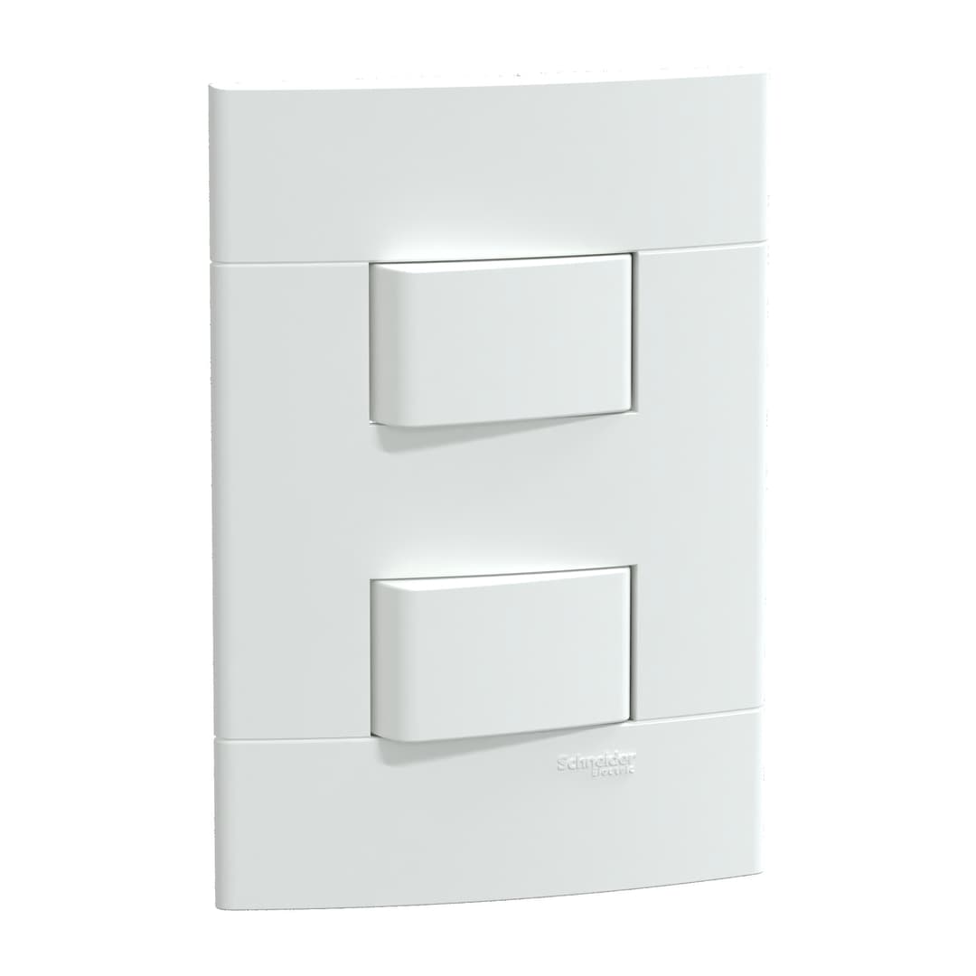 Conjunto 2 Interruptores Simples 10Ax 250V Branco Fosco, Schneider Electric, S412007