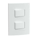 Conjunto 2 Interruptores Simples 10Ax 250V Branco Fosco, Schneider Electric, S412007 0