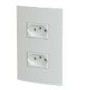 Conjunto 2 Tomadas Br 2P+T 10A 250V Branco Fosco, Schneider Electric, S412107 5