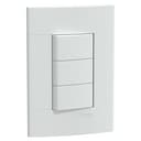 Conjunto 3 Interruptores Simples 10Ax 250V Branco Brilhante, Schneider Electric, S413020 2