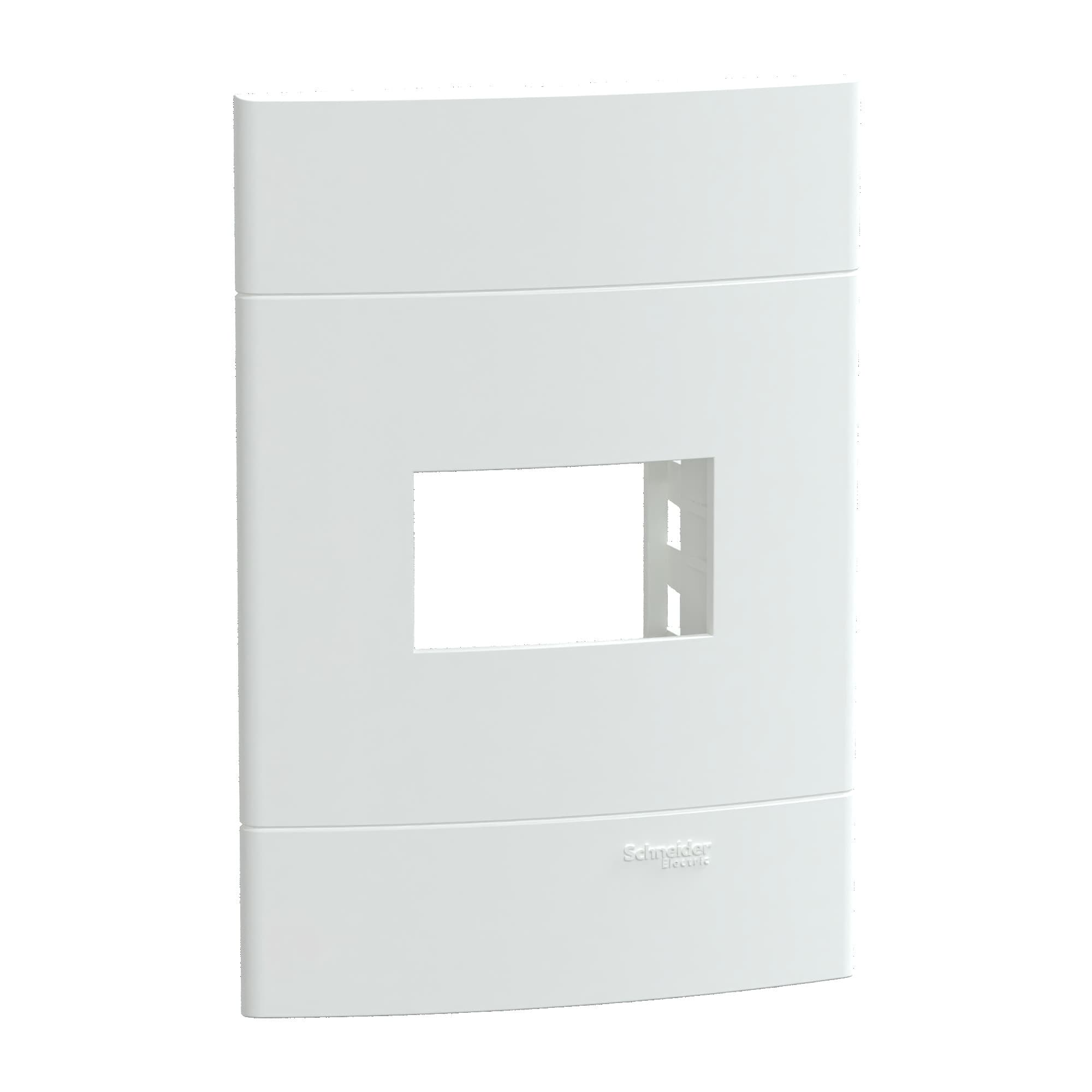 Placa+Suporte 4X2 De 1 Posto Branca Fosca, Schneider Electric, S421217