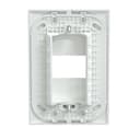 Placa+Suporte 4X2 De 1 Posto Branca Fosca, Schneider Electric, S421217 1