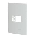 Placa+Suporte 4X2 De 1 Posto Branca Fosca, Schneider Electric, S421217 2