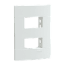 Placa+Suporte 4X2 De 2 Postos Separados Branca Fosca, Schneider Electric, S421227 3