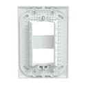 Placa+Suporte 4X2 De 2 Postos Separados Branca Fosca, Schneider Electric, S421227 1