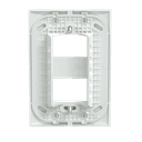 Placa+Suporte 4X2 De 2 Postos Separados Branca Fosca, Schneider Electric, S421227 4