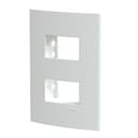 Placa+Suporte 4X2 De 2 Postos Separados Branca Fosca, Schneider Electric, S421227 2