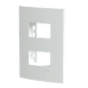 Placa+Suporte 4X2 De 2 Postos Separados Branca Fosca, Schneider Electric, S421227 5