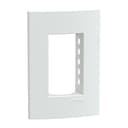 Placa+Suporte 4X2 De 3 Postos Branca Fosca, Schneider Electric, S421237 0