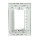 Placa+Suporte 4X2 De 3 Postos Branca Fosca, Schneider Electric, S421237 4