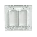 Placa+Suporte 4X4 Cega Branca Fosca, Schneider Electric, S421407 1