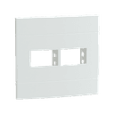 Placa+Suporte 4X4 De 2 Postos Separados Branca Fosca, Schneider Electric, S421427 3