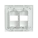 Placa+Suporte 4X4 De 2 Postos Separados Branca Fosca, Schneider Electric, S421427 1
