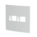 Placa+Suporte 4X4 De 2 Postos Separados Branca Fosca, Schneider Electric, S421427 2