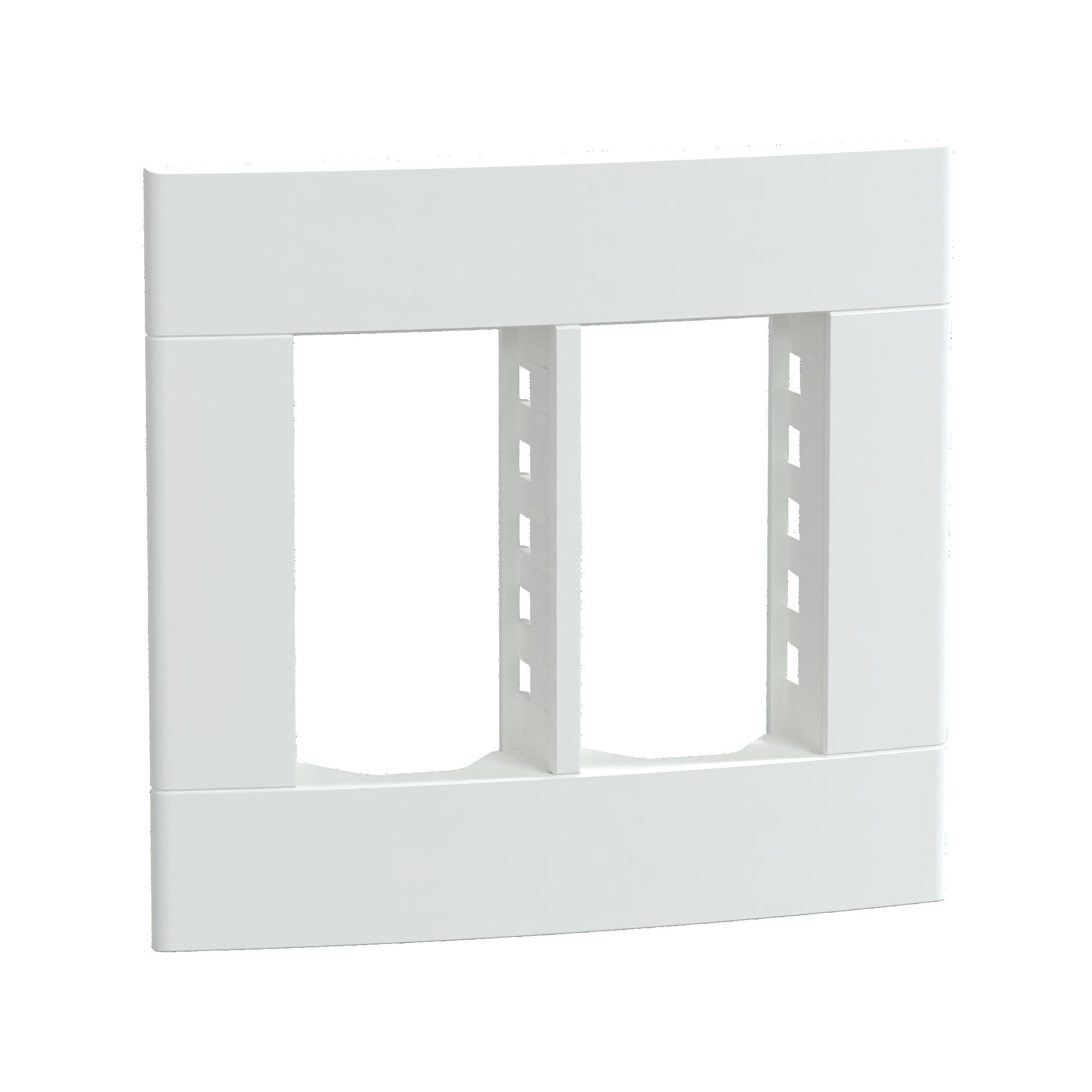 Placa+Suporte 4X4 De 6 Postos Branca Fosca, Schneider Electric, S421467