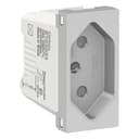 Modulo Tomada Br 2P+T 10A 250V 1M Aluminio, Schneider Electric, S70202174 0