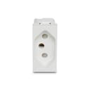Modulo Tomada Br 2P+T 20A 250V 1M Branco, Schneider Electric, S70203104 1