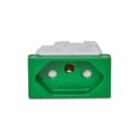 Modulo Tomada Br 2P+T 20A 250V 1M Verde, Schneider Electric, S702031G4 0