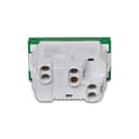 Modulo Tomada Br 2P+T 20A 250V 1M Verde, Schneider Electric, S702031G4 2