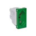 Modulo Tomada Br 2P+T 20A 250V 1M Verde, Schneider Electric, S702031G4 5