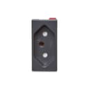 Modulo Tomada Br 2P+T 10A 250V Borne Automatico 1M Grafite, Schneider Electric, S70205194 4