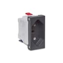 Modulo Tomada Br 2P+T 10A 250V Borne Automatico 1M Grafite, Schneider Electric, S70205194 5