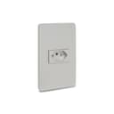 Conjunto Tomada Brasileira 2P+T 10A 250V Aluminio, Schneider Electric, S71302174 1