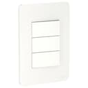 Conjunto 3 Interruptores Simples 10Ax 250V Branco, Schneider Electric, S71330104 0