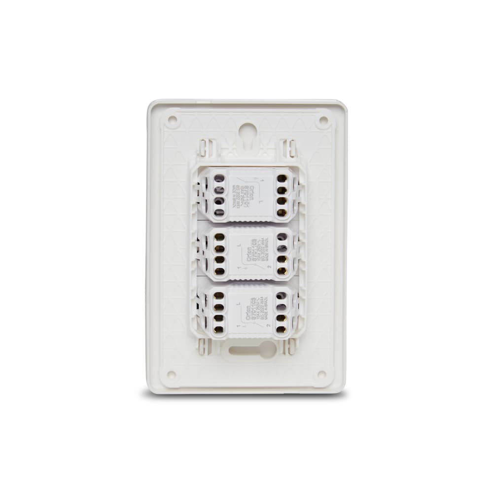 Conjunto 1 Interruptor Simples + 2 Interruptores Paralelos 10Ax 250V Branco, Schneider Electric, S71335304
