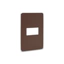 Placa 4X2 1 Posto Planet Brown Schneider Electric S730101264 1