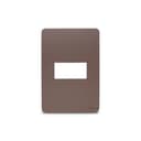 Placa 4X2 1 Posto Planet Brown Schneider Electric S730101264 2