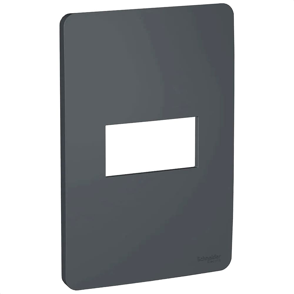 Placa 4X2 1 Posto Stellar Black, Schneider Electric, S730101294