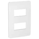 Placa 4X2 2 Postos Gamma Silver, Schneider Electric, S730121274 0