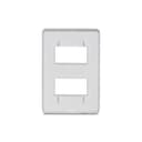 Placa 4X2 2 Postos Gamma Silver, Schneider Electric, S730121274 1