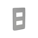 Placa 4X2 2 Postos Gamma Silver, Schneider Electric, S730121274 2